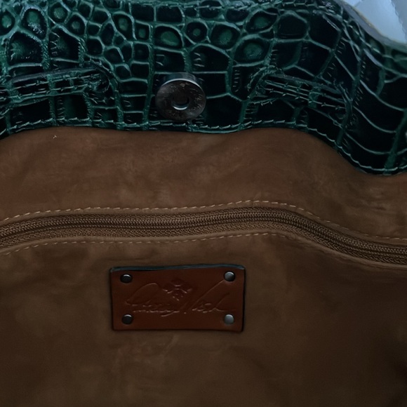 Patricia Nash Satchel Purse with Dust cover - Picture 3 of 4